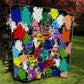 Black History Month African American Quilt Paint Splashes