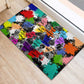 Black History Month African American Rubber Doormat Paint Splashes