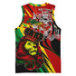 Afro Jamaica Lion Basketball Jersey Coat Of Arms Rastafarianism DT02
