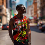 Afro Jamaica Lion Men Tank Top Coat Of Arms Rastafarianism