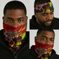 Afro Jamaica Lion Neck Gaiter Coat Of Arms Rastafarianism DT02