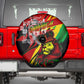 Afro Jamaica Lion Spare Tire Cover Coat Of Arms Rastafarianism