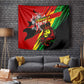 Afro Jamaica Lion Tapestry Coat Of Arms Rastafarianism