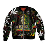 King Of Reggae Legend Bob Bomber Jacket Peace and Love