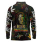 King Of Reggae Legend Bob Long Sleeve Polo Shirt Peace and Love