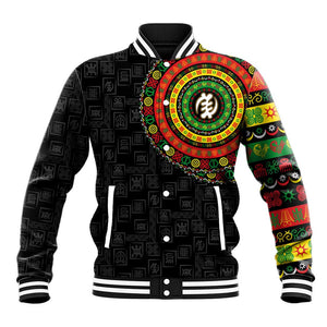 Adinkra Symbols Baseball Jacket African Culture