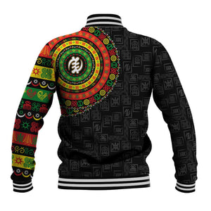 Adinkra Symbols Baseball Jacket African Culture