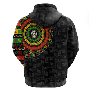 Adinkra Symbols Hoodie African Culture