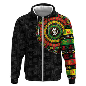 Adinkra Symbols Hoodie African Culture