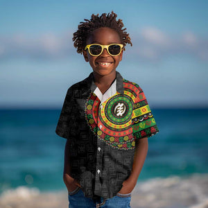 Adinkra Symbols Kid Hawaiian Shirt African Culture