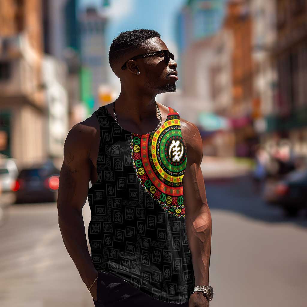 Adinkra Symbols Men Tank Top African Culture