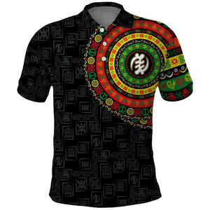 Adinkra Symbols Polo Shirt African Culture