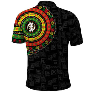 Adinkra Symbols Polo Shirt African Culture