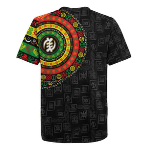 Adinkra Symbols Rugby Jersey African Culture