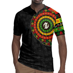 Adinkra Symbols Rugby Jersey African Culture