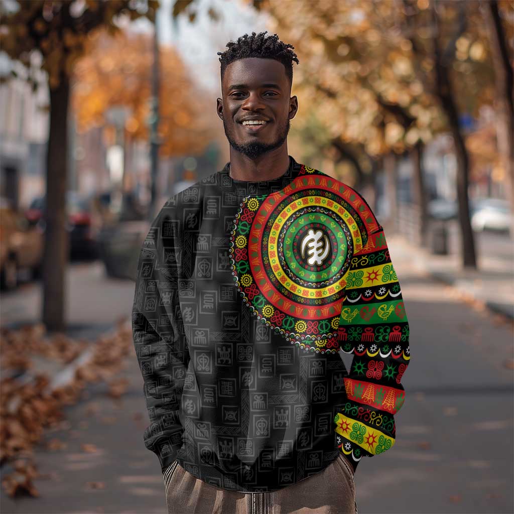 Adinkra Symbols Sweatshirt African Culture