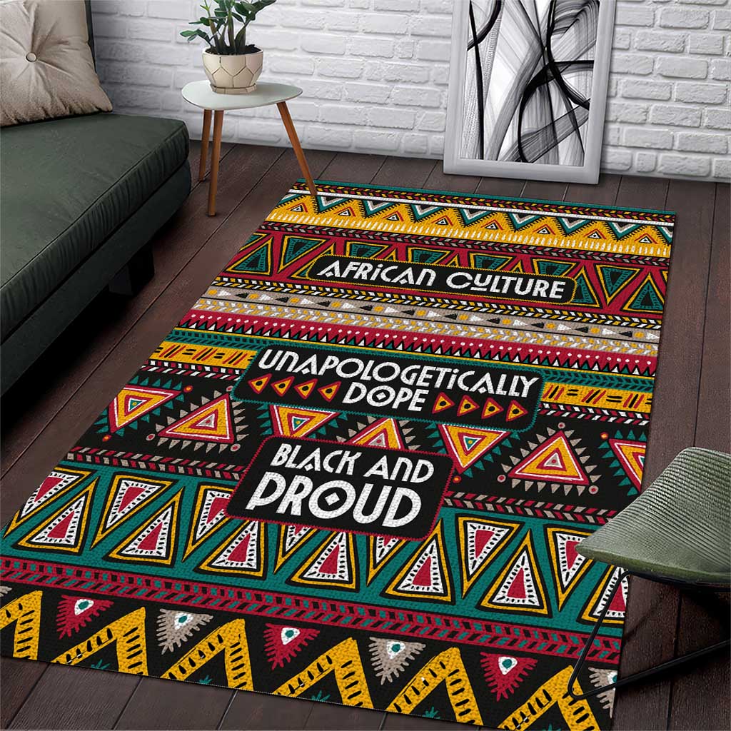 Colorful African Pattern Area Rug