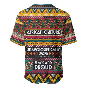 Colorful African Pattern Baseball Jersey