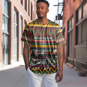 Colorful African Pattern Baseball Jersey