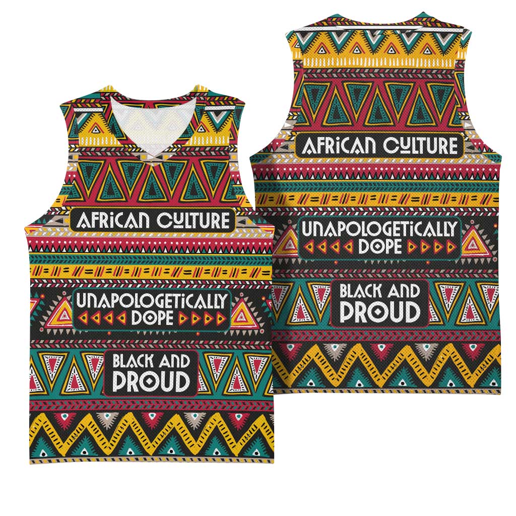Colorful African Pattern Basketball Jersey DT02