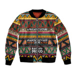 Colorful African Pattern Bomber Jacket