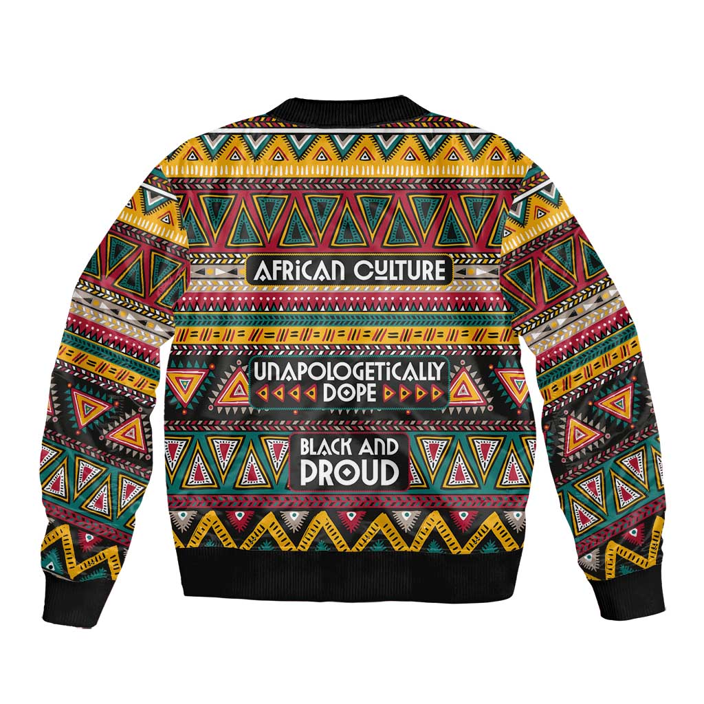 Colorful African Pattern Bomber Jacket