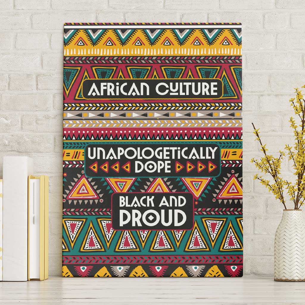 Colorful African Pattern Canvas Wall Art