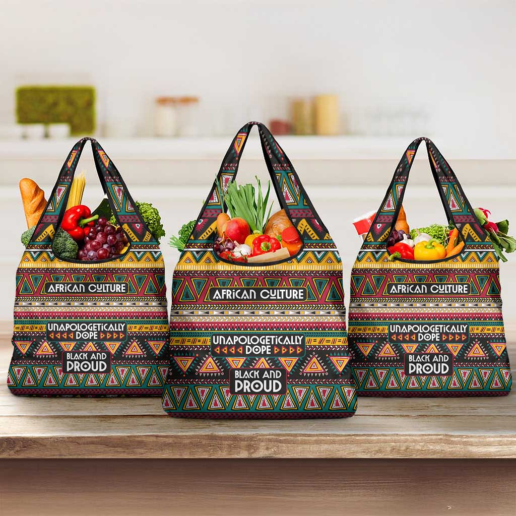 Colorful African Pattern Grocery Bag