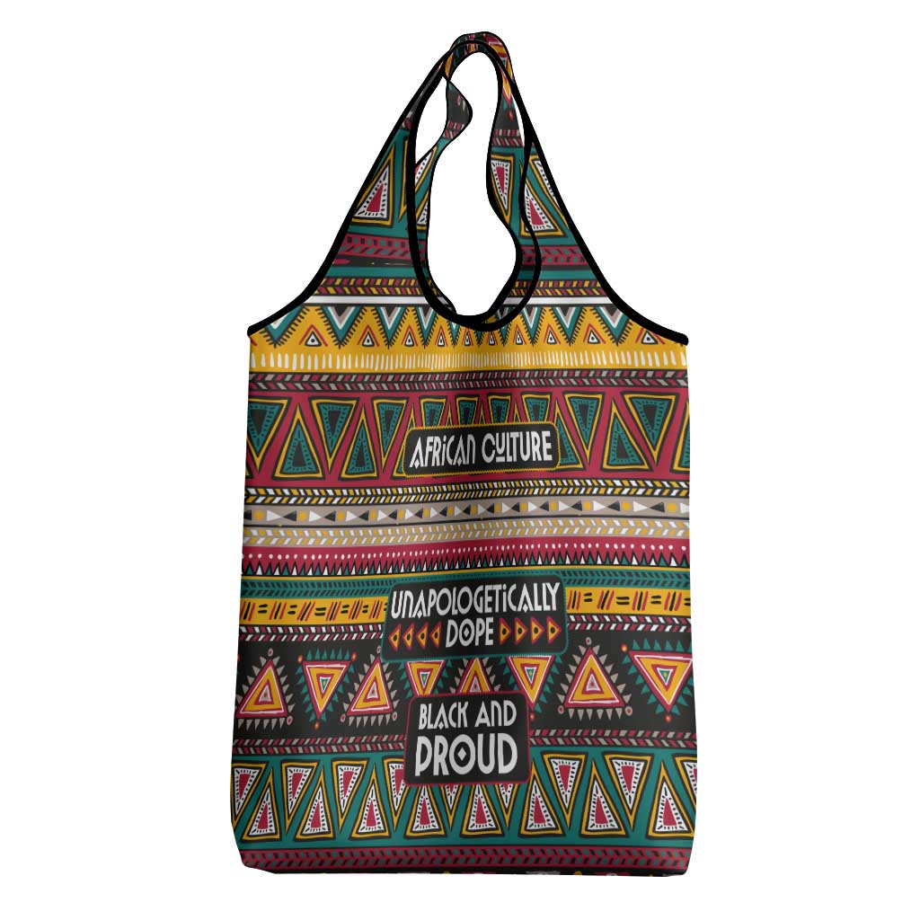 Colorful African Pattern Grocery Bag