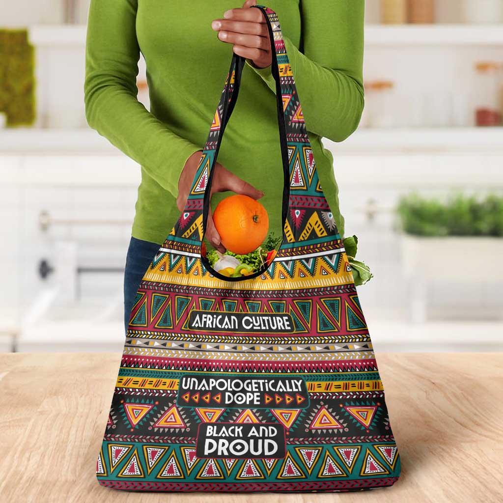 Colorful African Pattern Grocery Bag