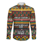 Colorful African Pattern Long Sleeve Button Shirt