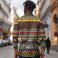 Colorful African Pattern Long Sleeve Button Shirt
