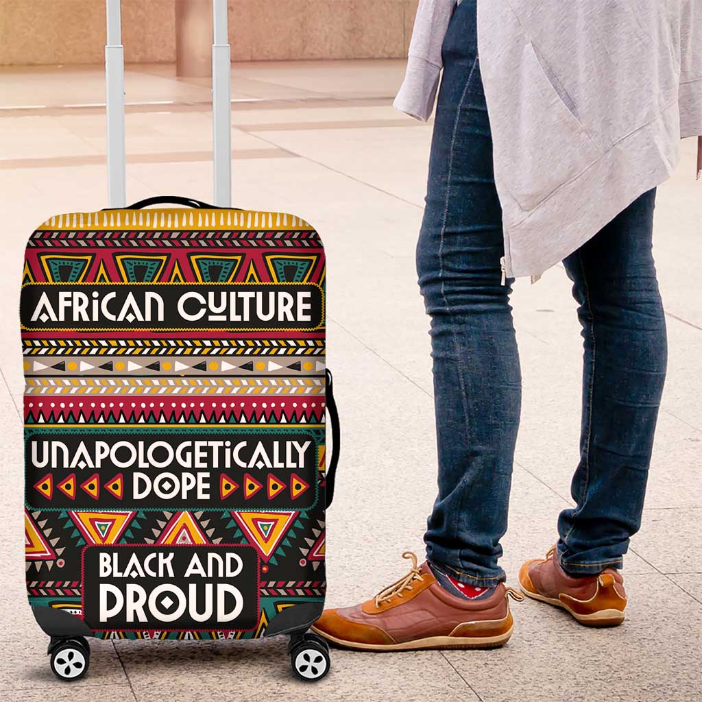 Colorful African Pattern Luggage Cover