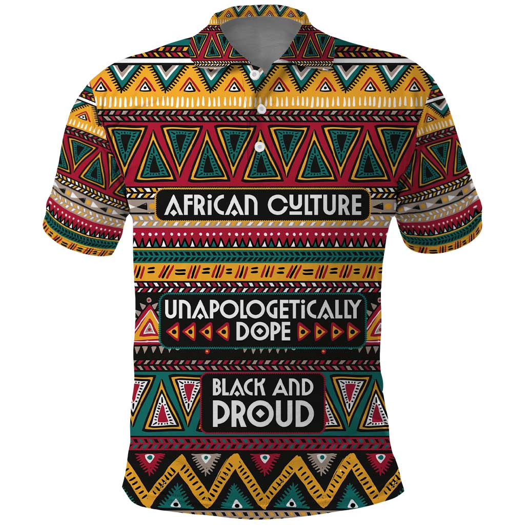 Colorful African Pattern Polo Shirt