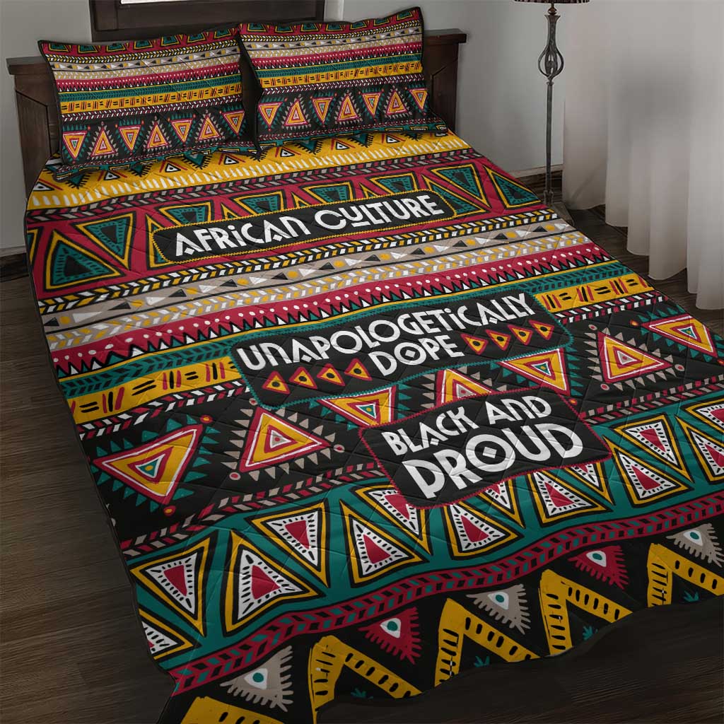 Colorful African Pattern Quilt Bed Set