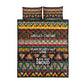 Colorful African Pattern Quilt Bed Set