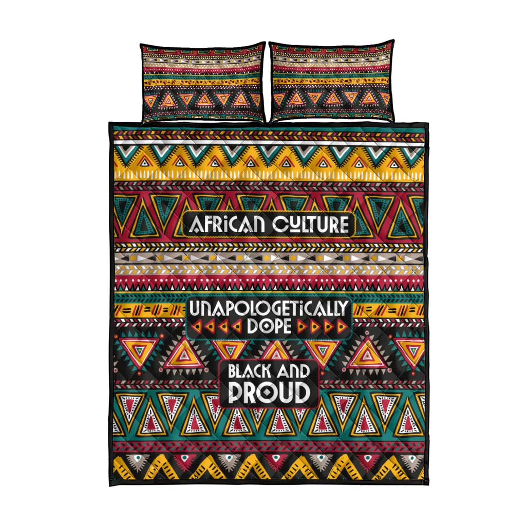 Colorful African Pattern Quilt Bed Set