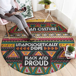 Colorful African Pattern Round Carpet