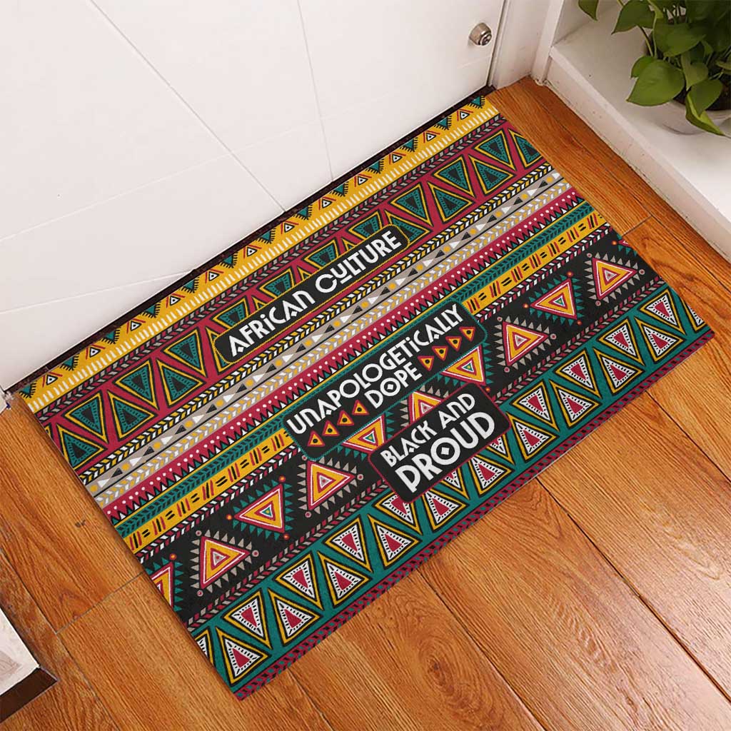 Colorful African Pattern Rubber Doormat