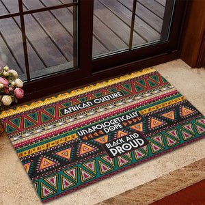 Colorful African Pattern Rubber Doormat