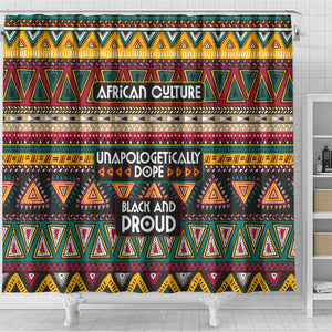 Colorful African Pattern Shower Curtain