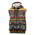 Colorful African Pattern Sleeveless Zip Hoodie - African Pride