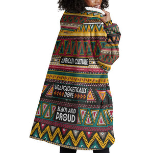 Colorful African Pattern Wearable Blanket Hoodie