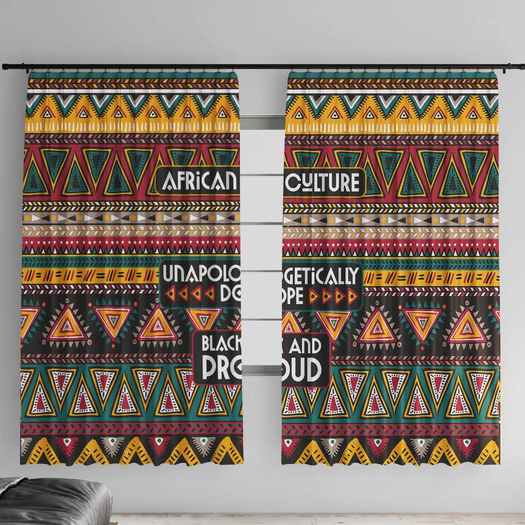 Colorful African Pattern Window Curtain