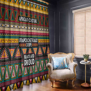 Colorful African Pattern Window Curtain