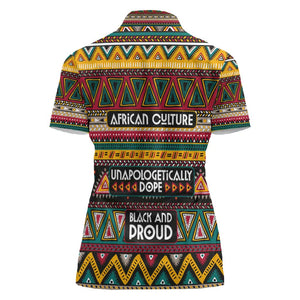 Colorful African Pattern Women Polo Shirt