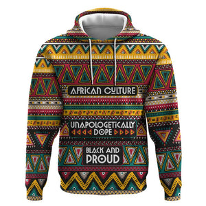 Colorful African Pattern Zip Hoodie