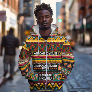 Colorful African Pattern Zip Hoodie