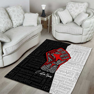 Personalized Civil Rights Movement Justice Fist Area Rug