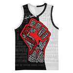 Personalized Civil Rights Movement Justice Fist Basketball Jersey DT02